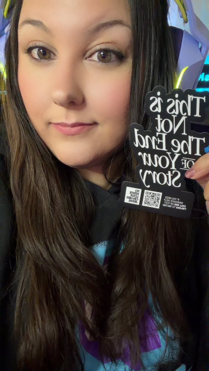 lilmisskme3's tweet photo. This is NOT the end of your story. 

Need a safe space? I’ll be live on Twitch until 10:30pmEST! 🤍

https://t.co/dJPKhsTexc 

#twloha https://t.co/jY1gJvmzsJ