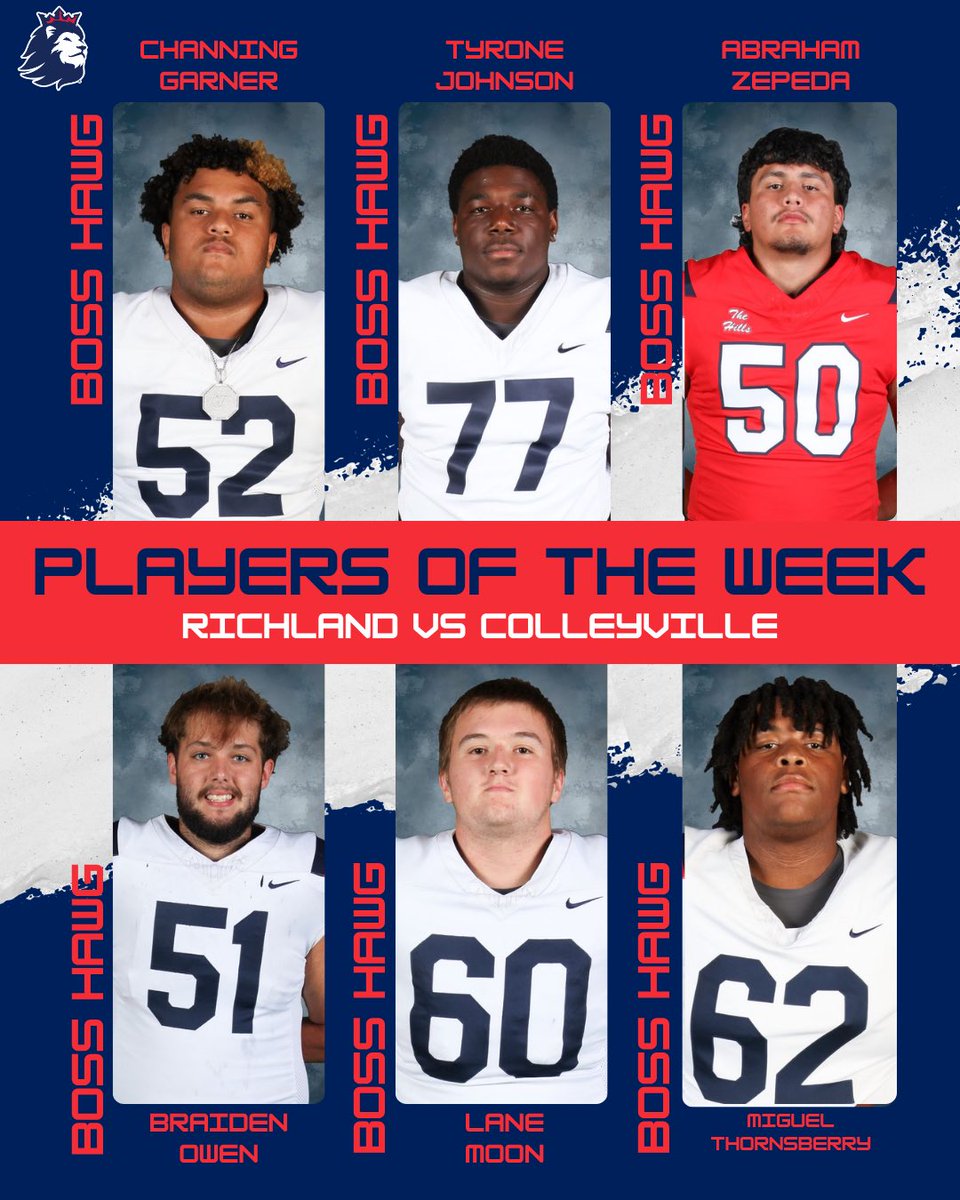 RecruitRichland's tweet photo. Week 4 players of the Week #RUR #RoyalRecruits👑 https://t.co/Bw0RCeOhKr