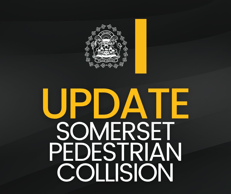CalgaryPolice's tweet photo. 🔵 UPDATE 🔵

Sadly, the victim in this incident has succumbed to her injuries. The investigation is ongoing.

Original Release:

Our Traffic Section is investigating a serious, life-threatening collision involving a school bus & a pedestrian that occurred yesterday afternoon in the southwest community of Somerset.

📍 At approx. 3 p.m. on Thursday, Sept. 17, 2026, a collision involving a school bus & a pedestrian occurred near the intersection of 162 Avenue & Sixth Street S.W. The pedestrian, a woman in her 60s, was transported to hospital as a precaution with what were initially believed to be non-life-threatening injuries. However, her condition has since deteriorated & she is now in serious, life-threatening condition.

Our Traffic Section continues to investigate.

At this time, it is too early to determine whether impairment, speed or distraction contributed to the collision. All possible factors remain under investigation.

Anyone with information about this incident is asked to contact police by calling the non-emergency number.

Information?
☎️ CPS: 403-266-1234
🛑 @stopcrimeyyc
 
⚖ Case #: CA26426231
 
🌐 https://t.co/Ilr8aJv7tc