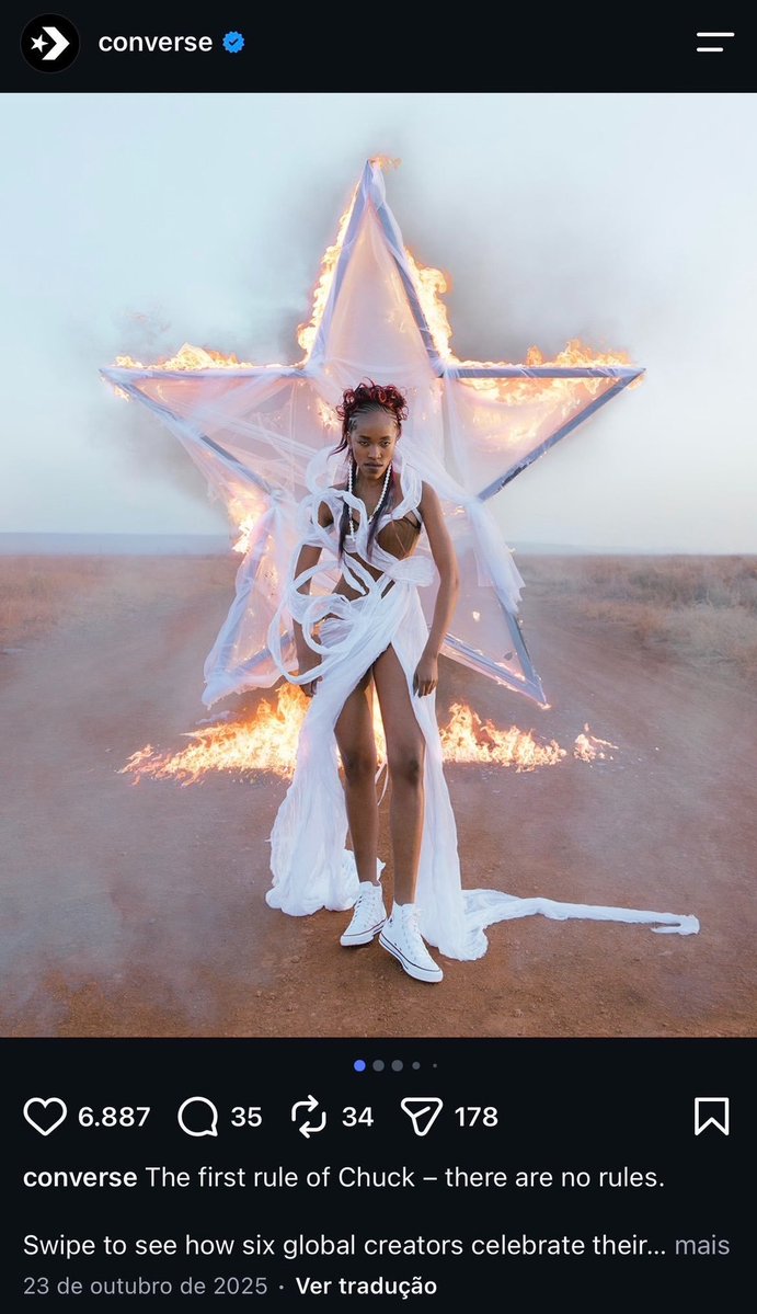 aerialnarrow's tweet photo. a karina não é contribuidora da converse, é vítima. a marca parece focar justamente em grupos minoritários étnicos e raciais que eram perseguidos pela kkk para fazer as ads rascistas sem que eles ao menos percebam. notem que nenhuma delas o foco são pessoas brancas https://t.co/IBdOknxORh
