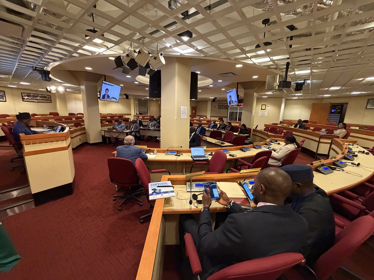 AfricanUnionUN's tweet photo. H.E. Amb Bankole Adeoye, #PAPS Commissioner, participating at the 7th African Members in the UN Security Council (A3 Plus) High-Level meeting under the theme “Consolidating African Agency and Strategic Influence in a Changing Global Order.” The meeting aimed at enhancing coordination and advancing African agenda in the @UN Security Council, including through implementation of the Oran Process. The meeting was chaired by Liberia with the participation of #DRC and #Somalia, as well as #Zimbabwe and #Trinidad and #Tobago, as the newly elected #A3 and the Plus Member. Zimbabwe and Trinidad and Tobago were congratulated for their elections and welcomed to the A3 Plus family.
The meeting underscored that #Africa's influence at the UN must extend beyond the Security Council. The A3 Members recommitted to work with the wider Africa Group to connect African priorities across the wider multilateral architecture, from peacebuilding and preventive diplomacy to sustainable development and institutional reform. Africa should not simply be the subject of global deliberations, but an agenda-setter, norm-shaper and indispensable partner in defining the future of multilateralism.

#UNGA81 #Agenda2063 #UNSC #AUSC #TheAfricaWeWant