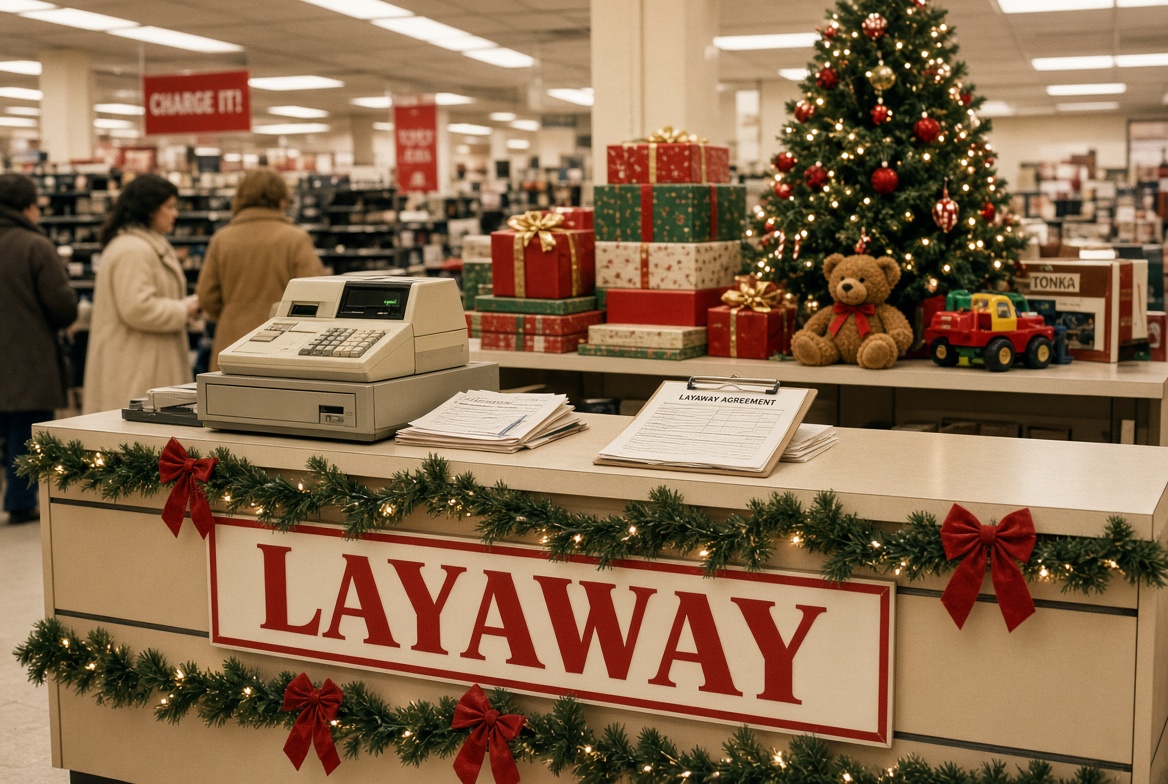 Old_SchoolEddie's tweet photo. I miss layaway.  Remember that? 

You’d pick out the Christmas toys, put a little money down, and pay it off a bit at a time. 

No credit check. 
No interest. 

The store just held it until you finished paying.

I was a huge help to families during the Christmas season.

And the Secret Santas! 

Those people who’d walk into Kmart or Walmart around Christmas and pay off a bunch of random accounts. 

No name. 
No cameras. 

Just some family getting a call that their kids’ gifts were already paid for.

That doesn’t happen much anymore. 

Now it’s all buy-now-pay-later apps that nickel-and-dime you.

The old ways were the better ways.
