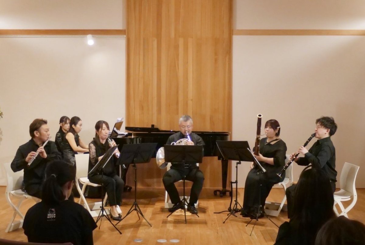 ayapioboe's tweet photo. 9/13 ゆうなぎクインテット 木管五重奏の調べ〜ドイツ音楽の系譜〜終演しました✨(日が経ってしまいましたが)
実は前夜祭？決起会？で、「富山の肴と炭火料理 ゆうなぎ」さんへお邪魔しました🎶
#ゆうなぎクインテット　#ゆうなぎ https://t.co/Lo2naTDr06