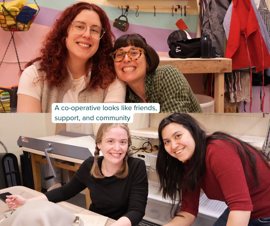 Coops_First's tweet photo. What does a co-op look like? Anything you want! For the amazing team at Fruity Ceramics Co-op in Victoria, BC, a co-op looks like a welcoming, creative space for their members 🎨 https://t.co/PmjF6sA27H