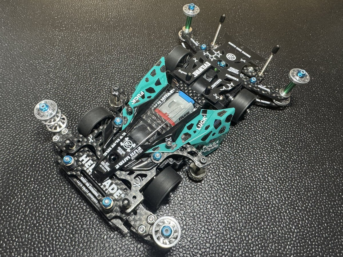 mini4x4enjoy's tweet photo. Newマシン💚️🩵ENGINE FIRE🔥
#ミニ四駆
#TAMIYA
#EVILWIRE
#MYworks
#ネオファルコン
#MSフレキ https://t.co/4esDbVFTSD