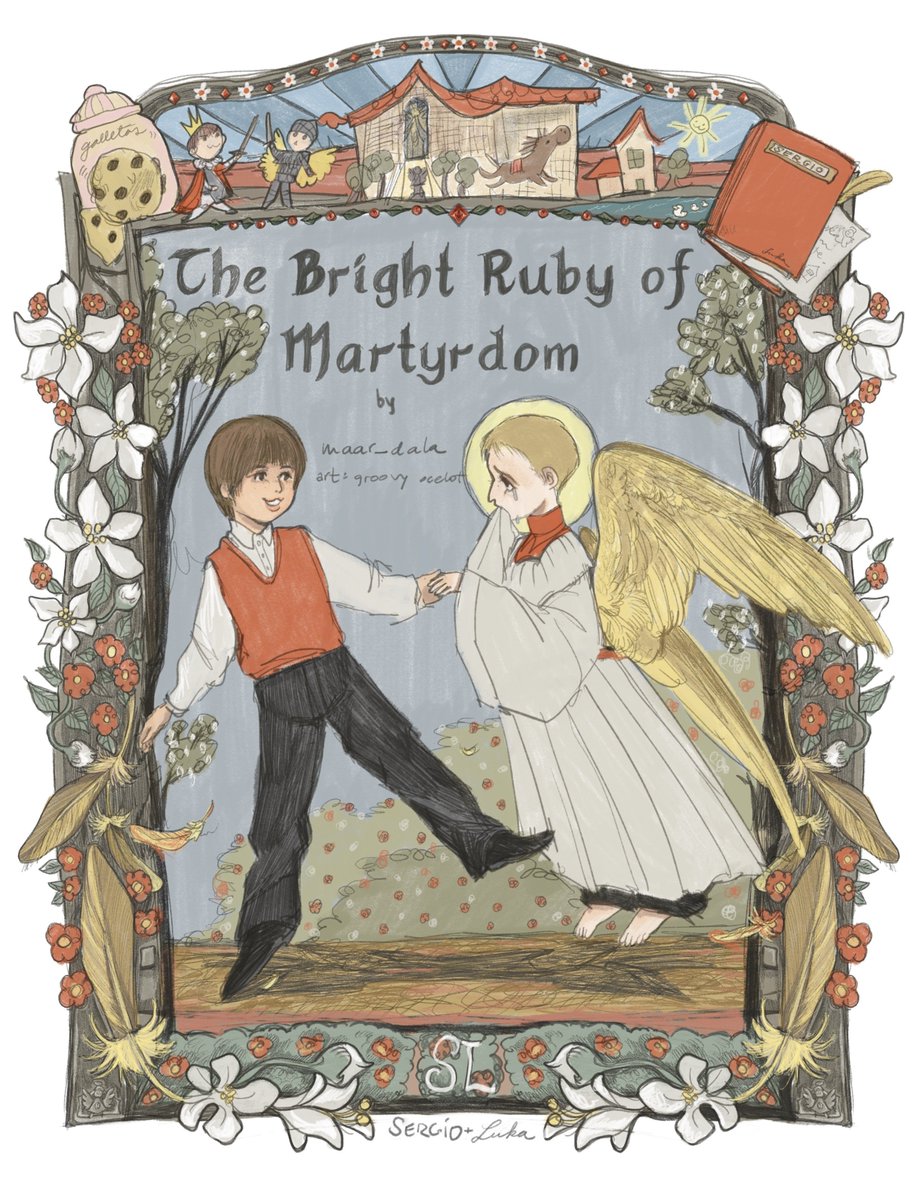 toiletocelot's tweet photo. Por fin puedo compartir con ustedes el fanfic del #lukamos angelito AU! Su título es "The bright ruby of martyrdom", escrito por maar_dala en Ao3. 🫶💗 
Leanlo aquí: https://t.co/BDs3ERTRz6

Estoy eternamente agradecida por este fanfic tan conmovedor 🥹 https://t.co/80vLvJnkqh