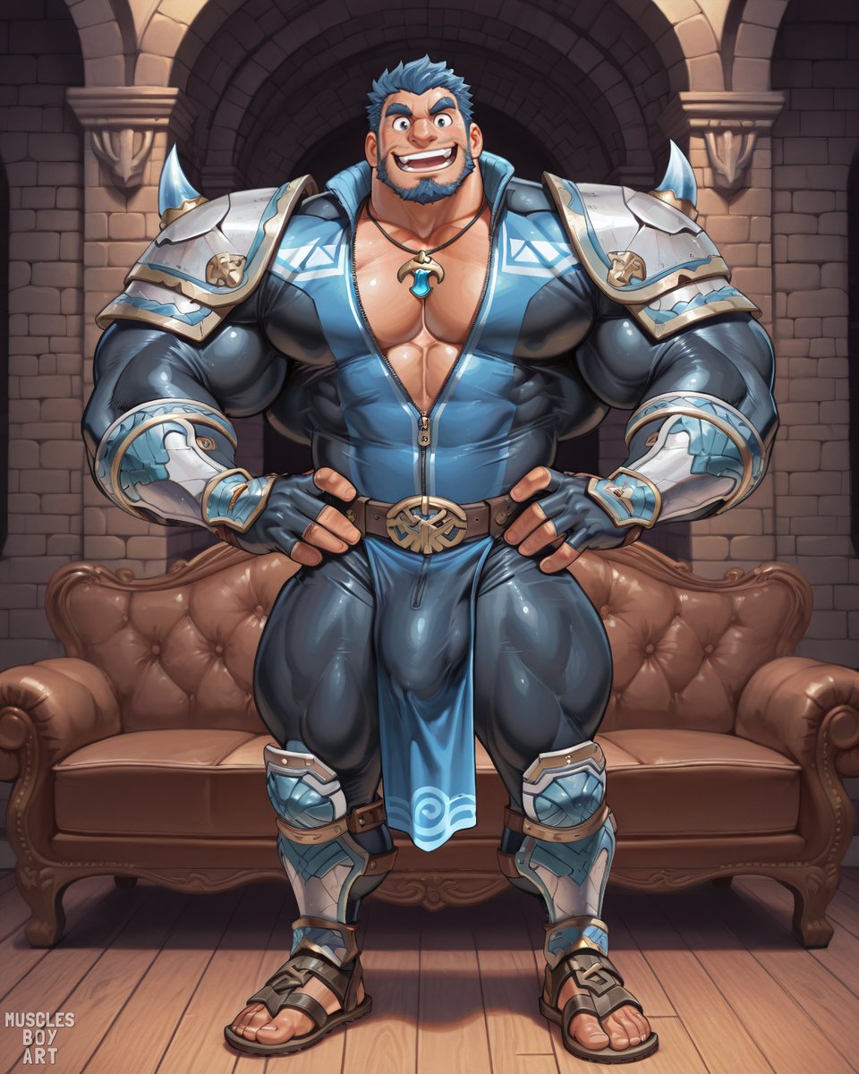 musclesboyart's tweet photo. #Jormungandr, world-serpent in human guise,
A godlike force beneath mortal skies.
Broad chest and arms, with power he stands,
A sculpted titanβfate in his hands.
#Bara #MuscleArt #AIArt #Furry #BL
Full set on P.
Who should I do next? Drop the character name below π https://t.co/QNq0ecUdd8