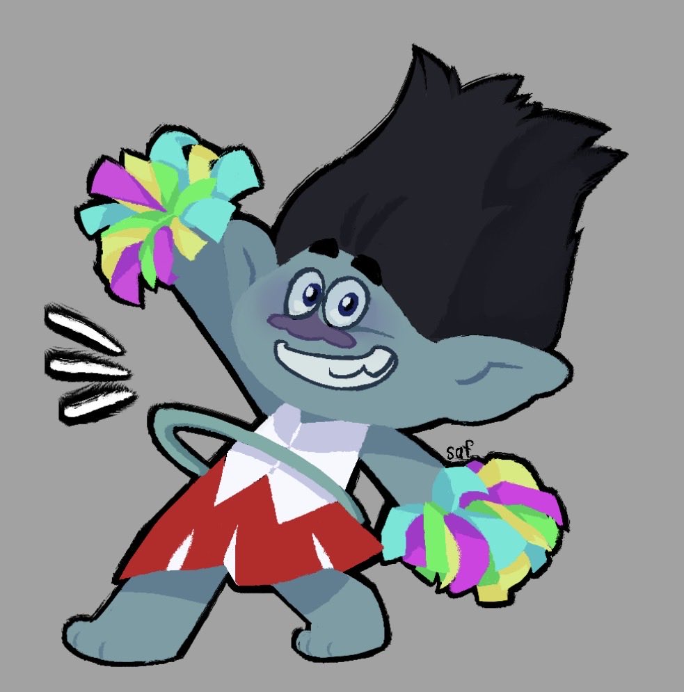 Safarieisstupid's tweet photo. Fuck u smiling 4 #trolls #DreamworksTrolls #branchtrolls https://t.co/01acBLjhHE