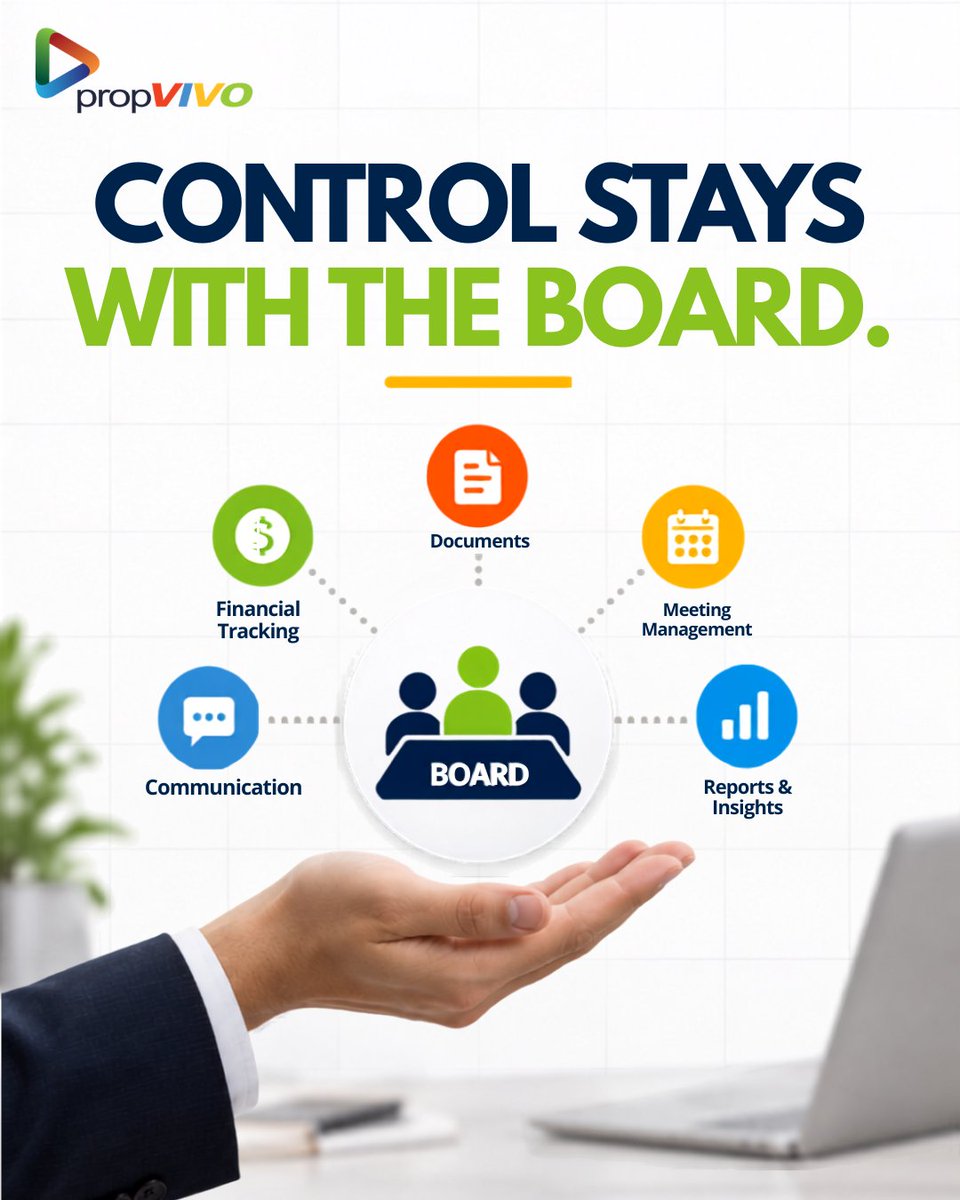 propvivo's tweet photo. Technology should support board decisions not replace them.

#SelfManagedHOA #HOASoftware #DigitalTransformation #PropVIVO https://t.co/wfi7MNNEmQ