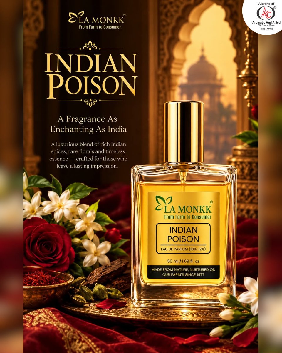 LAMONK5's tweet photo. You don’t wear it.
You become unforgettable.
Dark. Magnetic. Addictive.
A fragrance that doesn’t ask for attention — it commands it.
LA MONKK — INDIAN POISON
One spray. No escape.
Buy now:
https://t.co/dNWo5j3R2Q
#IndianPoison #LAMONKK #DarkFragrance #NichePerfume https://t.co/XSv4GMBJyl