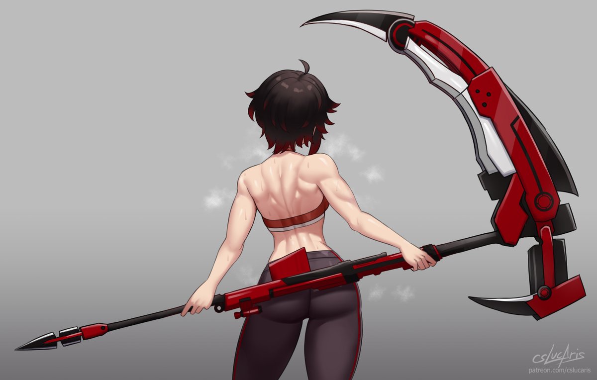 cslucarissidec's tweet photo. So uh... I kept forgetting to upload the version of Ruby's back with the full Crescent Rose and only remembered just now. Sorry guys. 

Ah, how embarrassing 😅 https://t.co/6XkkWXD5bs