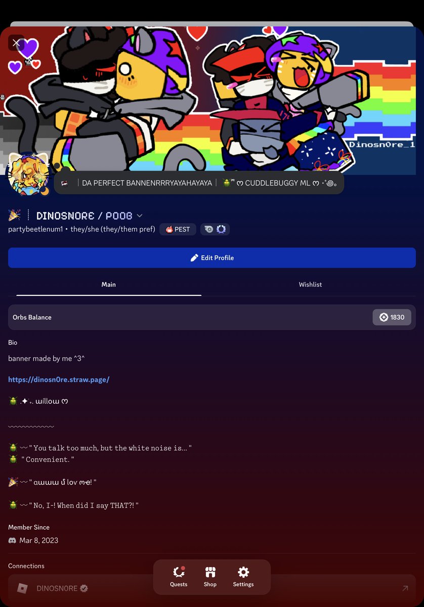 dinosn0re_1's tweet photo. holy shit i should make my own assets for my accounts more often... this is so fucking awesome.. #regretevator #partybeetle

ignore my oc i have no idea who let this guy get a role in the banner https://t.co/FTjYKXFTI4