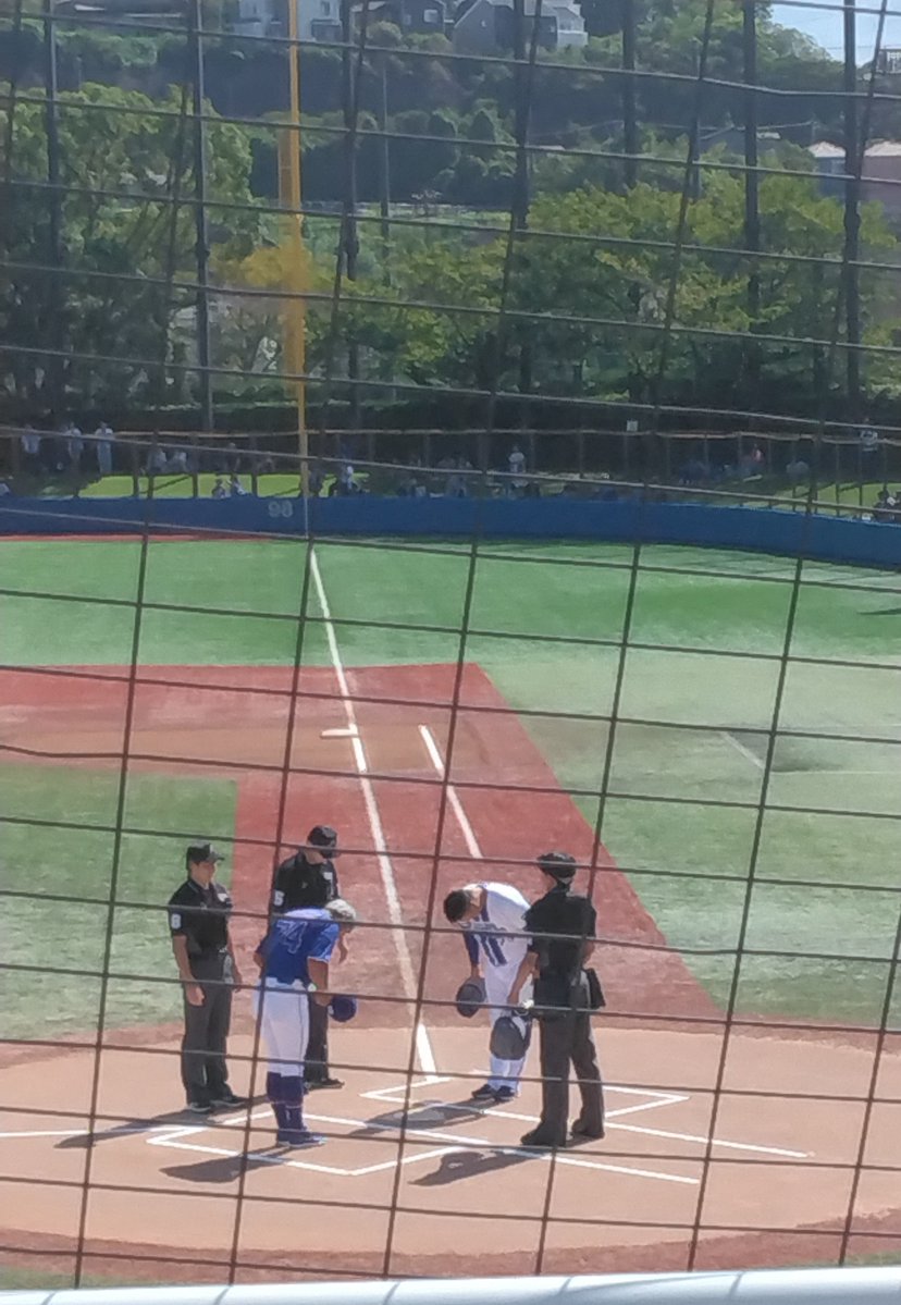 team_nd's tweet photo. 台風一過、暑いですね☀
今日は野球観戦(ファーム)でございます⚾
#京急 が途中までしか走っておらず、文庫駅から球場まで歩いて40分かかりました😅
#横須賀スタジアム https://t.co/TivvvOoBuv