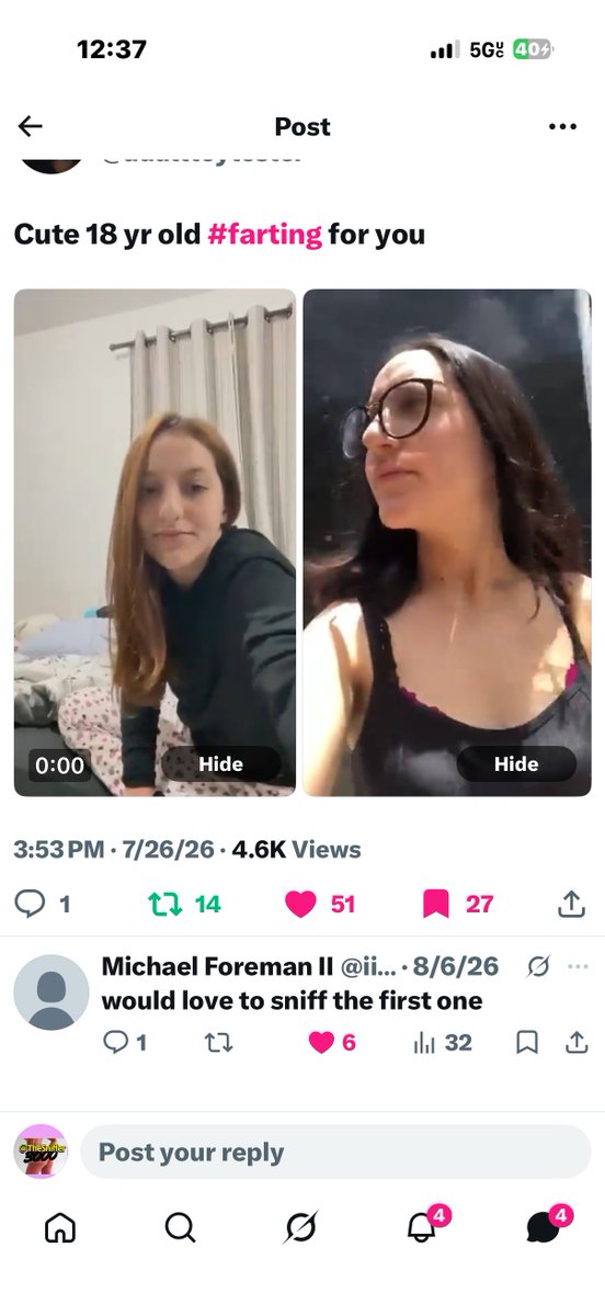 THESNIFFER3000's tweet photo. @ii91067 @adulttoytester I got 180 fart videos of her if your interested https://t.co/SfJLmlyGaP