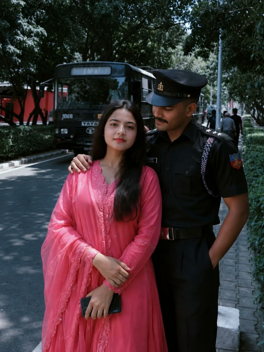 Sua_bandida's tweet photo. Duty defines the uniform, but love defines the moment. One frame, two hearts, and a memory that feels like a movie. Real emotions, cinematic vibes, timeless memories. https://t.co/grWveL7RE4