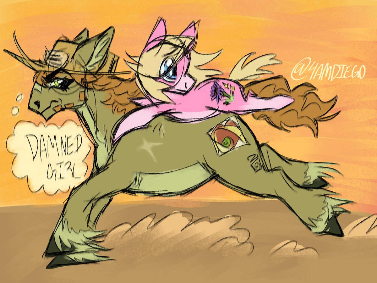 4amdiego's tweet photo. Gyro...shut up.
you're scaring that poor filly even more than she already is https://t.co/N9WkHVRnrG
