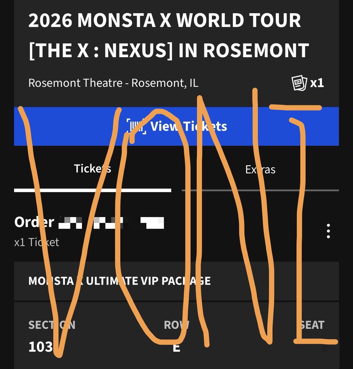 voninini_'s tweet photo. WTS Monsta X Ult VIP
New York - 102
Boston - 102 (I will be at the concert)
Rosemont - 103
All listed on website
DM for more proof/info
#MONSTAXย #๋ชฌ์คํ์์ค #MONSTAXTOUR #MONSTA_X ย #monstaxworldtour https://t.co/cBt9uAL0VS