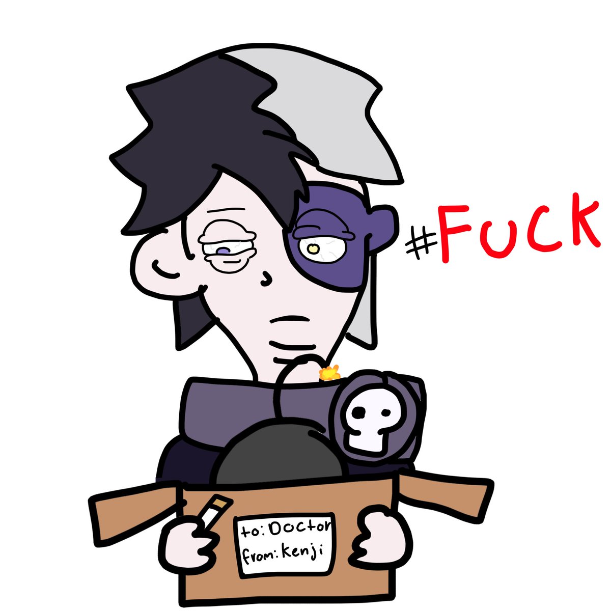 mina_yupp's tweet photo. poorly drawn doodles from stream || #kenjiart #kaiart #drdeathart || https://t.co/RtQg7bgKQ9