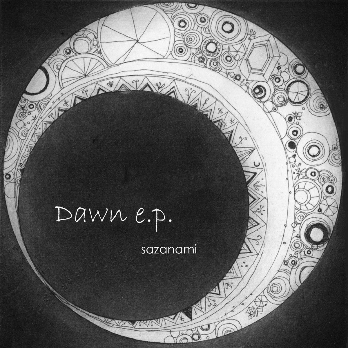 430022s's tweet photo. 【10/2 release 新音源　ジャケット公開】
10/2のsazanamiワンマンでリリースする新しい音源、Dawn e.p.のジャケットになります！夜明け（Dawn）なのに漆黒！！

ぜひ10/2のワンマンにお越しいただき、いち早く手に取ってください🌊 https://t.co/bLv2HFtwu9