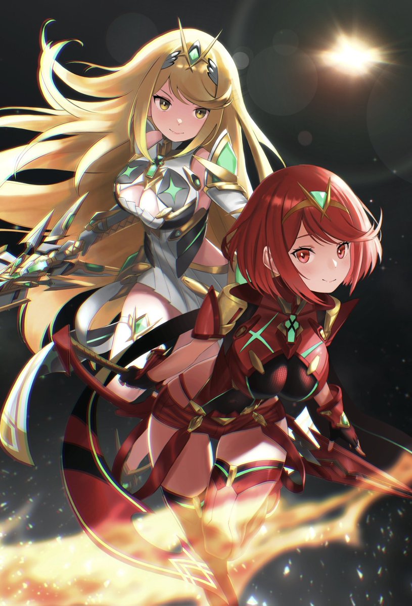 moitaartwork's tweet photo. Pyra and Mythra https://t.co/CRBt8G9ZOu