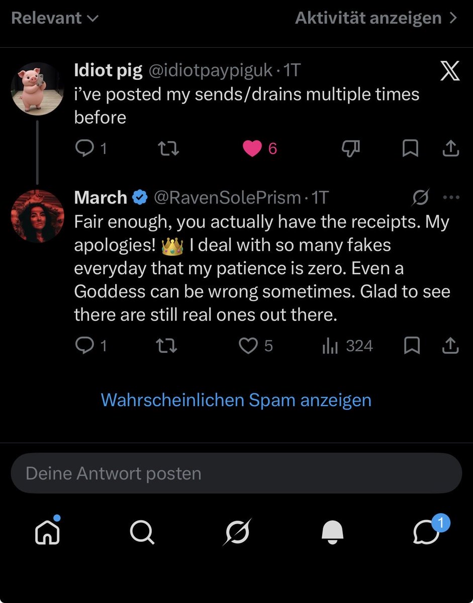 RavenSolePrism's tweet photo. @wataberger24276 @idiotpaypiguk Maybe read the whole thread before you type paragraphs. I admitted my mistake where it was due, unlike you running your mouth without context. Focus on yourself. 🦇🖤 https://t.co/Y04daQOKLH