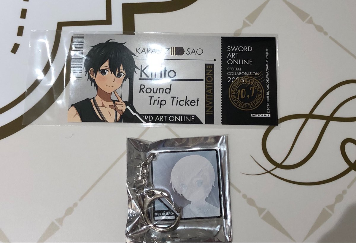 kasekun_yc's tweet photo. 【交換】ソードアート・オンライン SAO カラ鉄 カラオケの鉄人 ドリンク特典 チケット風カード、キーホルダー

譲》キリト、ユージオ

求》アスナ

本日15時くらいまで秋葉原手渡し、以降吉祥寺手渡し、または別日都内手渡し、郵送も可。 https://t.co/UqfgPxMef0