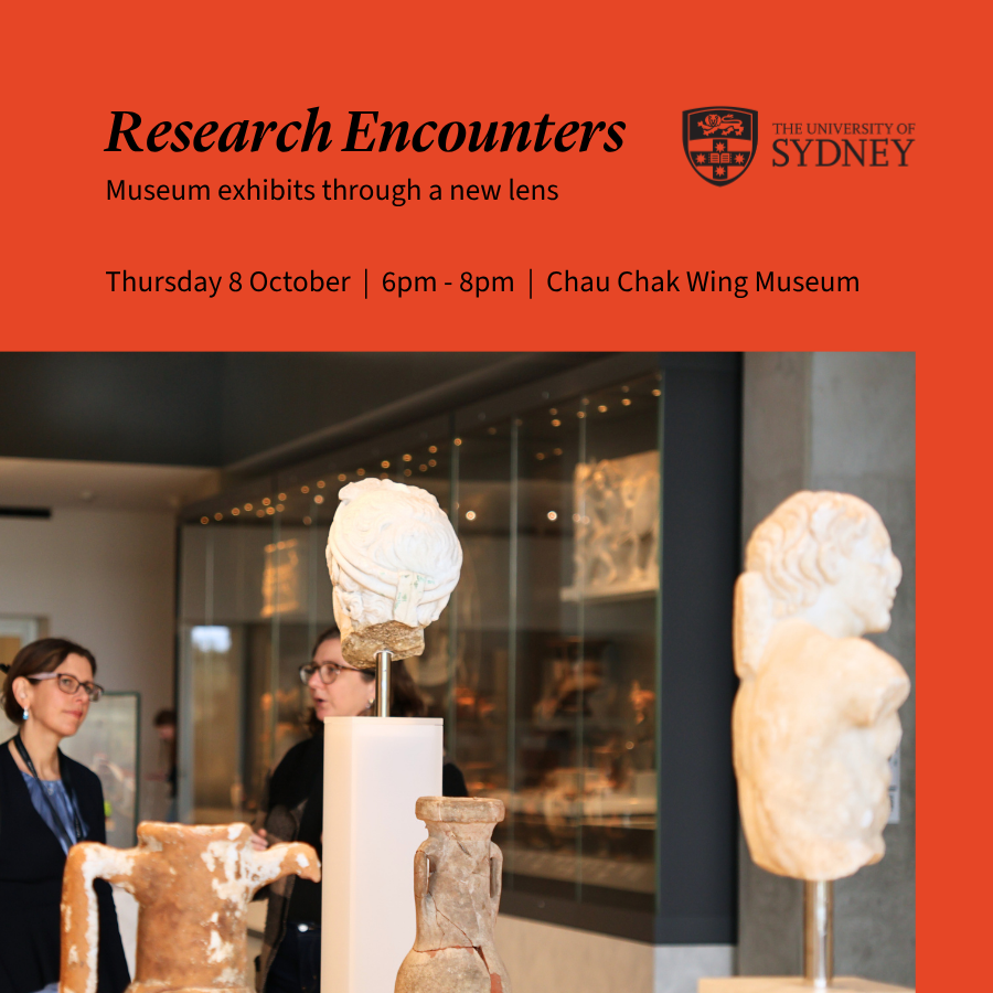 Sydney_Ideas's tweet photo. Coming up on October 8, join a walking tour through @ccwm_sydney &amp; discover some of the inspiring research taking place @sydney_uni, brought to life through unexpected connections with the museum's exhibits. #ResearchEncounters

🎟️Book: https://t.co/h2Kr8cLpop https://t.co/WeMe6xtr3s