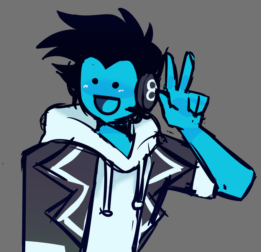 3ev3n_777's tweet photo. I also doodled this blue guy today
#dued1 https://t.co/zuDgxXK18I