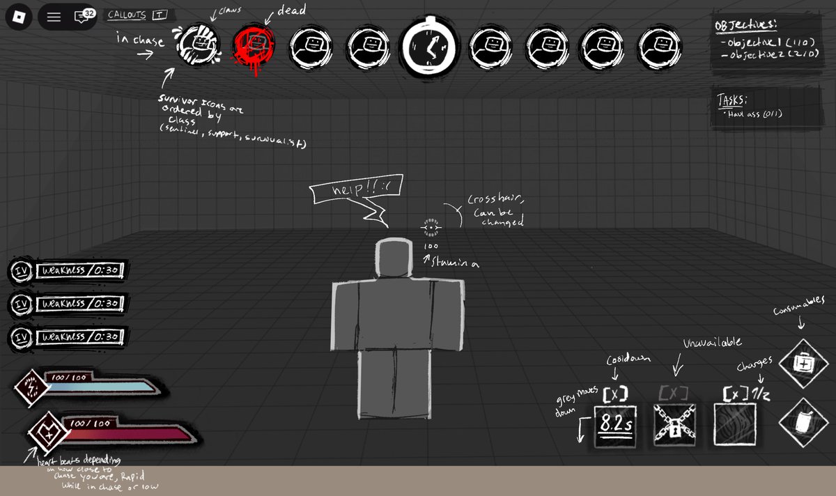 RealAeterna's tweet photo. A dev log was recently posted in the discord server so Im going to post it here aswell!

The first image is a spectate ui! The second image is the in-game ui! Third image is mobile ui which will be fully customizable! The fourth image is inventory ui! https://t.co/Qt4tYJl14f