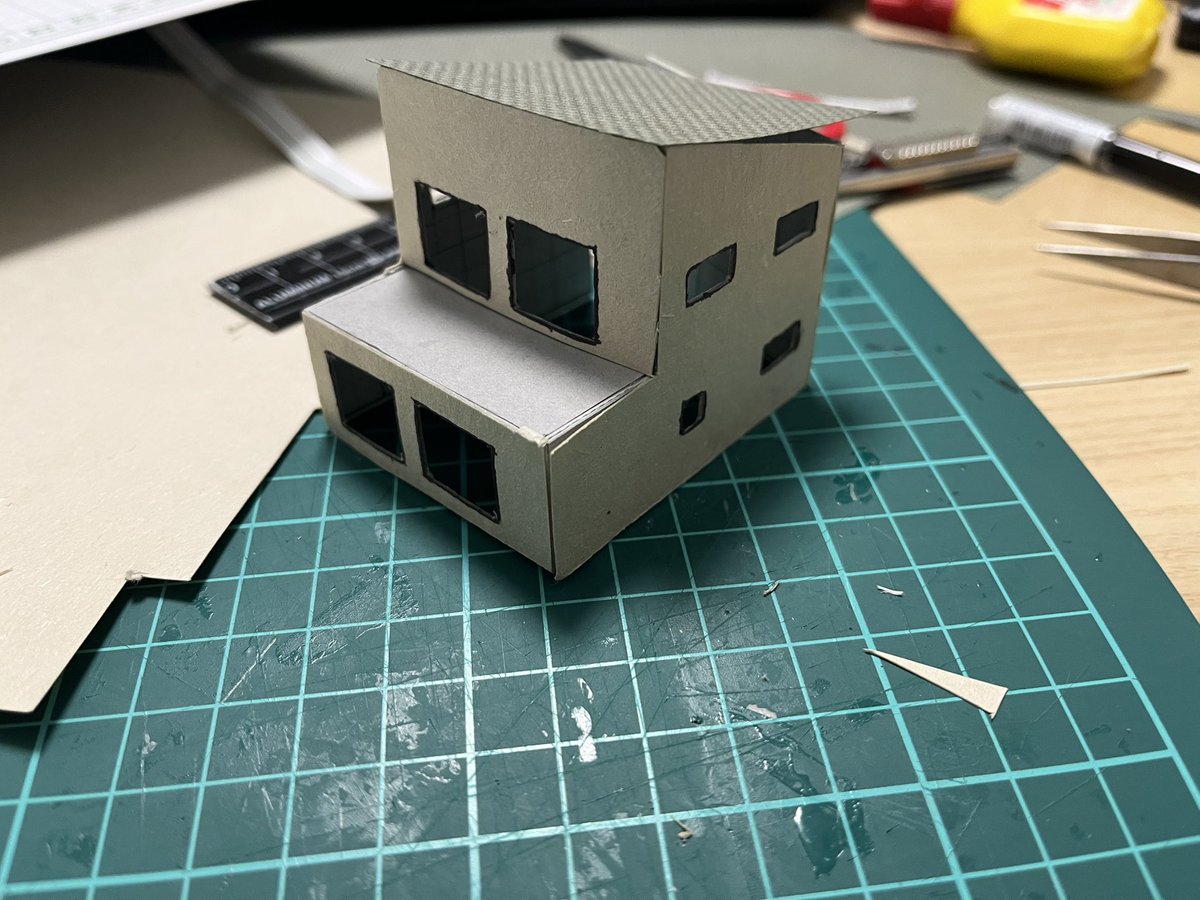 nasuyuhei's tweet photo. 最近の趣味:
家の模型（150分の1）作り https://t.co/YmwX1HEz2M