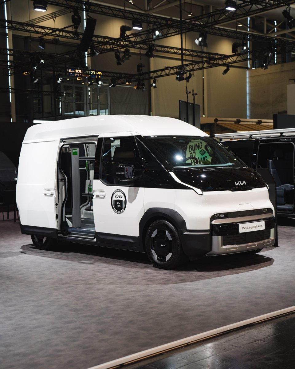 Kia_Worldwide's tweet photo. At IAA Transportation 2026 in Hannover, the Kia PV7 made its debut alongside our growing PBV ecosystem.
A look at what’s next for more connected, adaptable, and efficient business mobility.

#Kia #EV #PBV #BusinessLikeNeverBefore #PV7 #MovementThatInspires https://t.co/TJukSdhrAn