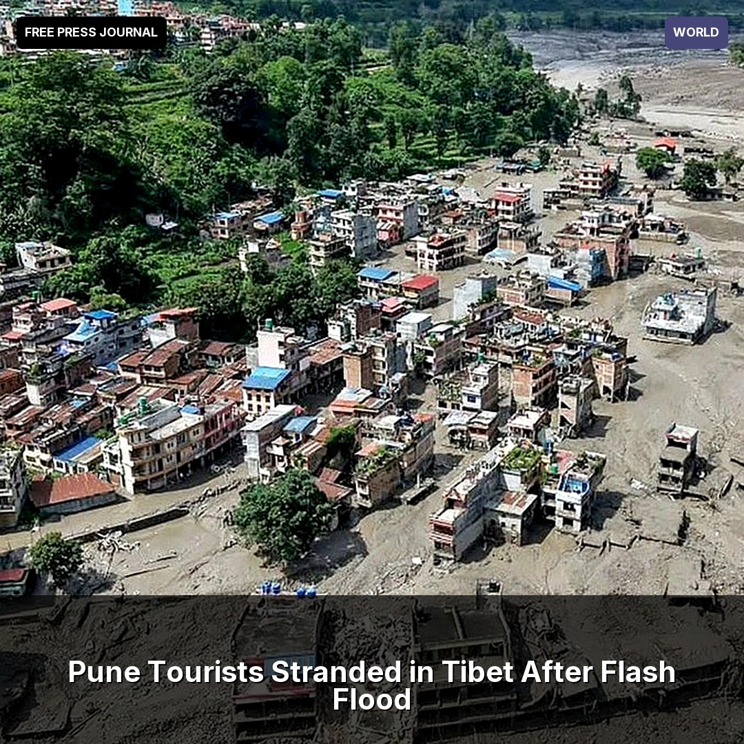 JeffereySh7h's tweet photo. Pune Tourists Stranded in Tibet After Flash Flood

Six Pune tourists are stranded in Tibet after a flash flood destroyed the immigration office. Source: Free Press Journal

#PuneNews #Tibet #FlashFlood #Stranded #TravelAlert #FreePressJournal https://t.co/FHSVsnzwZD