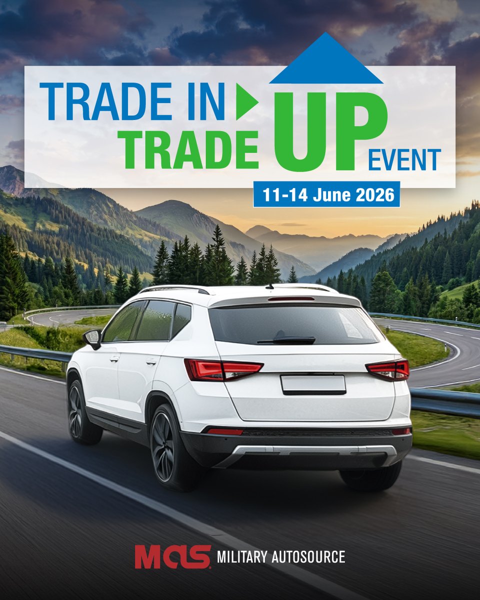 markcook79495's tweet photo. Ready, set, sell. Bring us your vehicle for an instant, no-obligation appraisal. Join us tomorrow through Sunday, 14 June at participating MAS locations in Europe for exclusive weekend offers. Trade in and trade up. https://t.co/WA3Zznfs72