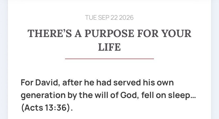 Michaelabraha_'s tweet photo. SEP 22ND
There’s a purpose for your life https://t.co/UhgUBkP3Xb