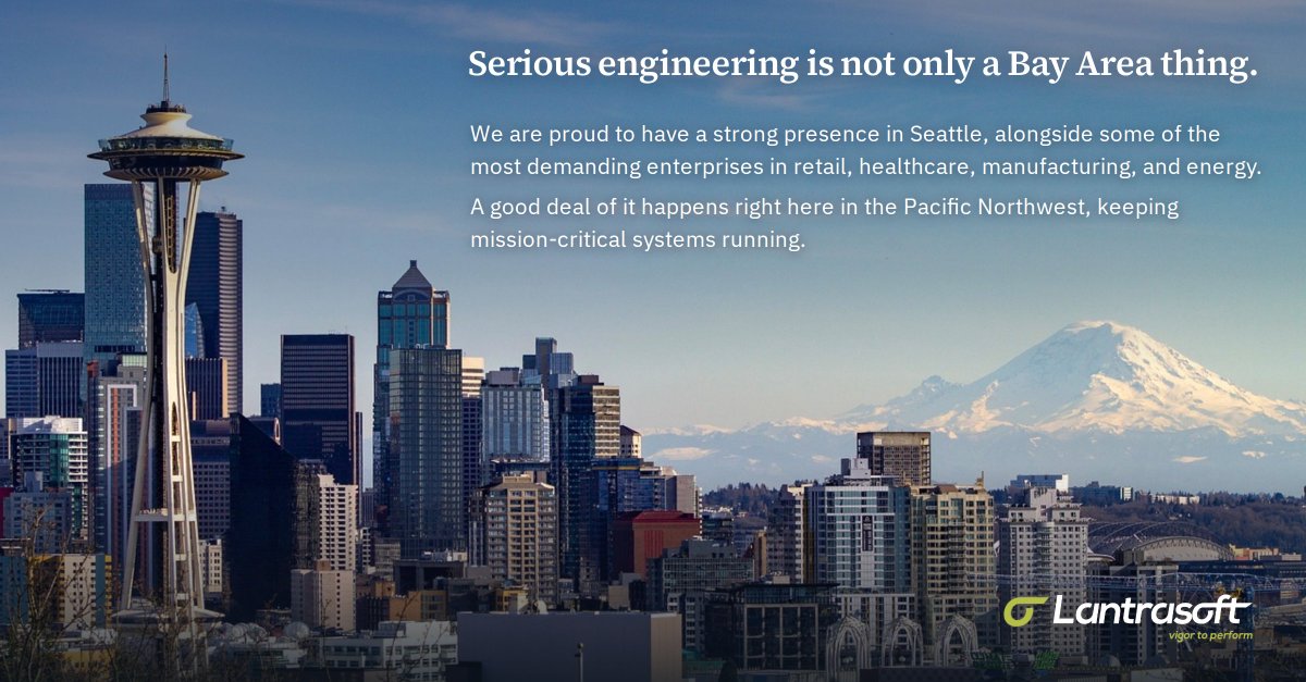 Lantrasoft's tweet photo. We are proud to have a strong presence in Seattle, alongside some of the most demanding enterprises in retail, healthcare, manufacturing, and energy. Serious engineering is not only a Bay Area thing. A good deal of it happens right here in the Pacific Northwest, keeping mission critical systems running.

#Lantrasoft #IBMPartner #Seattle #PacificNorthwest #EnterpriseIT #ManagedServices #HybridCloud #Engineering