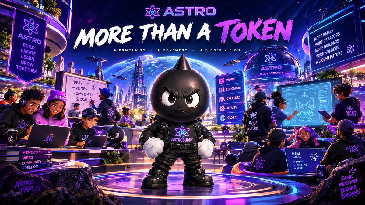 mrkhalidmaan's tweet photo. A lot of crypto communities are built around two things:

“Buy the token.” “Hold it.”

But what happens when the goal is bigger than buying and holding a token?

That is where @AstroBuddyToken caught my attention.

Here is what ASTRO is building behind the community.🧵👇 https://t.co/C7yXcjVt4J