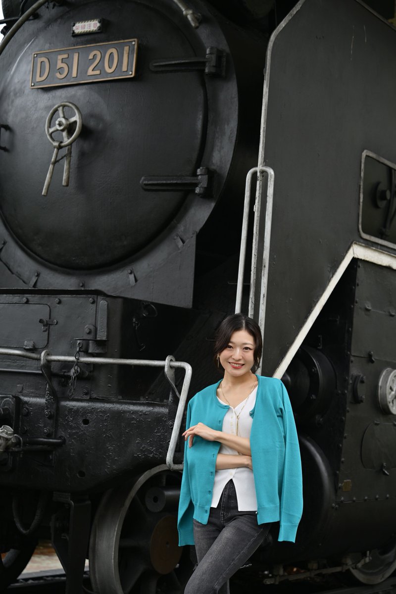 okachubu's tweet photo. 蒲郡市博物館
無限列車

Model:@Saika15756231 

#蒲郡市博物館
#蒸気機関車
#D51
#無限列車
#ポートレート撮影 https://t.co/khXxbZyNFO