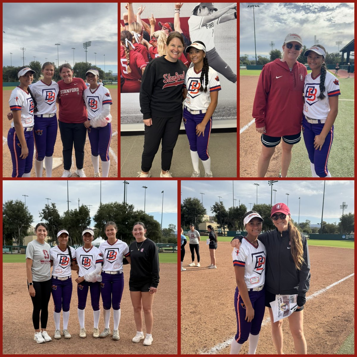 KenzieBarr2029's tweet photo. Sunday well spent! Thank you @StanfordSball for having me at your camp yesterday! I learned some new techniques and I enjoyed talking to your players and playing at the new stadium. The campus was beautiful and I hope to be back again soon! #GoCard @JessicaAllister @Oh_tooly3 @aibanditsbreer