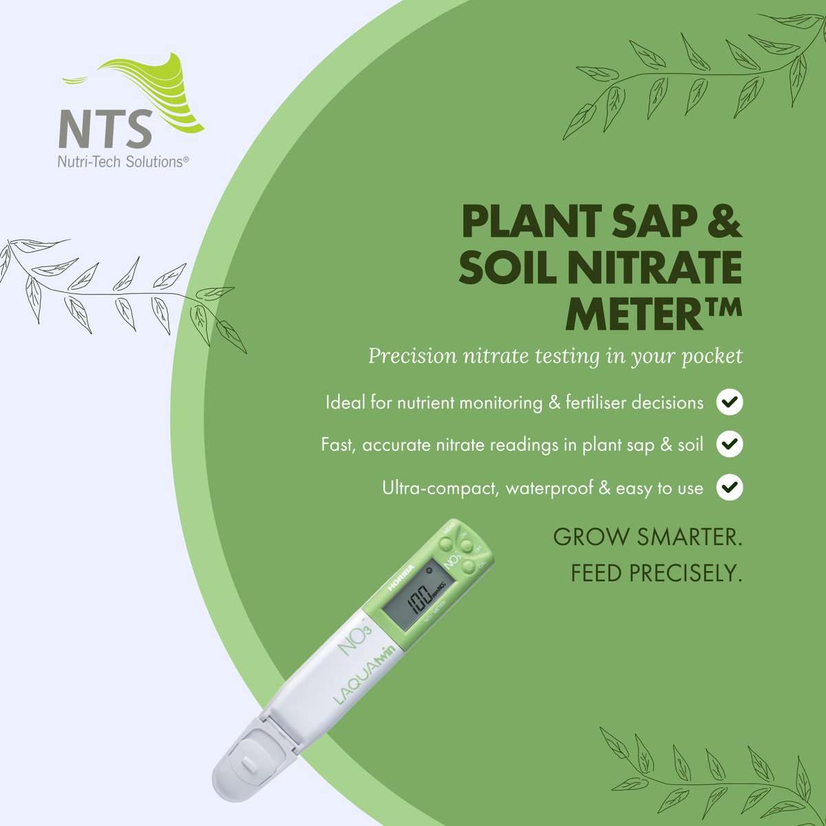 ntsaustralia's tweet photo. 🌱 Stop guessing. Start measuring.

Check nitrate levels in plant sap and use real crop data to fine-tune fertiliser inputs.

📊 Better data. Better crop insights.

🛒 Buy here: https://t.co/11sD90jJCL

#PlantSap #SoilNitrateMeter #FarmTools #SmartFarming #NTSGROW #GraemeSait https://t.co/lgQy3foyCp