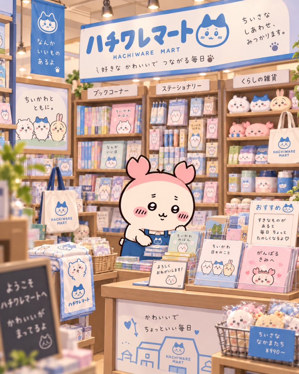 chochouranaisi's tweet photo. ハチワレマートの本コーナでアルバイト https://t.co/mrk7jUEsbt