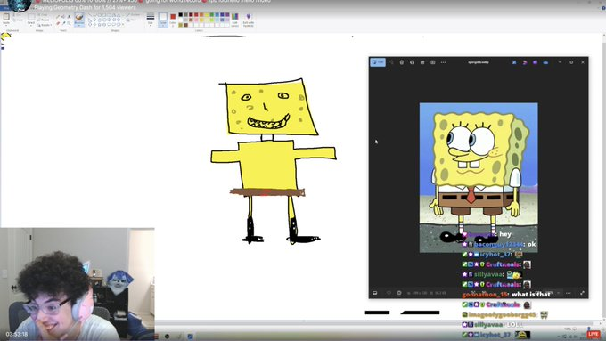 gdzoink's tweet photo. ok wait redo, 8k likes for this spongebob as my profile picture https://t.co/HgmdoUeSTy