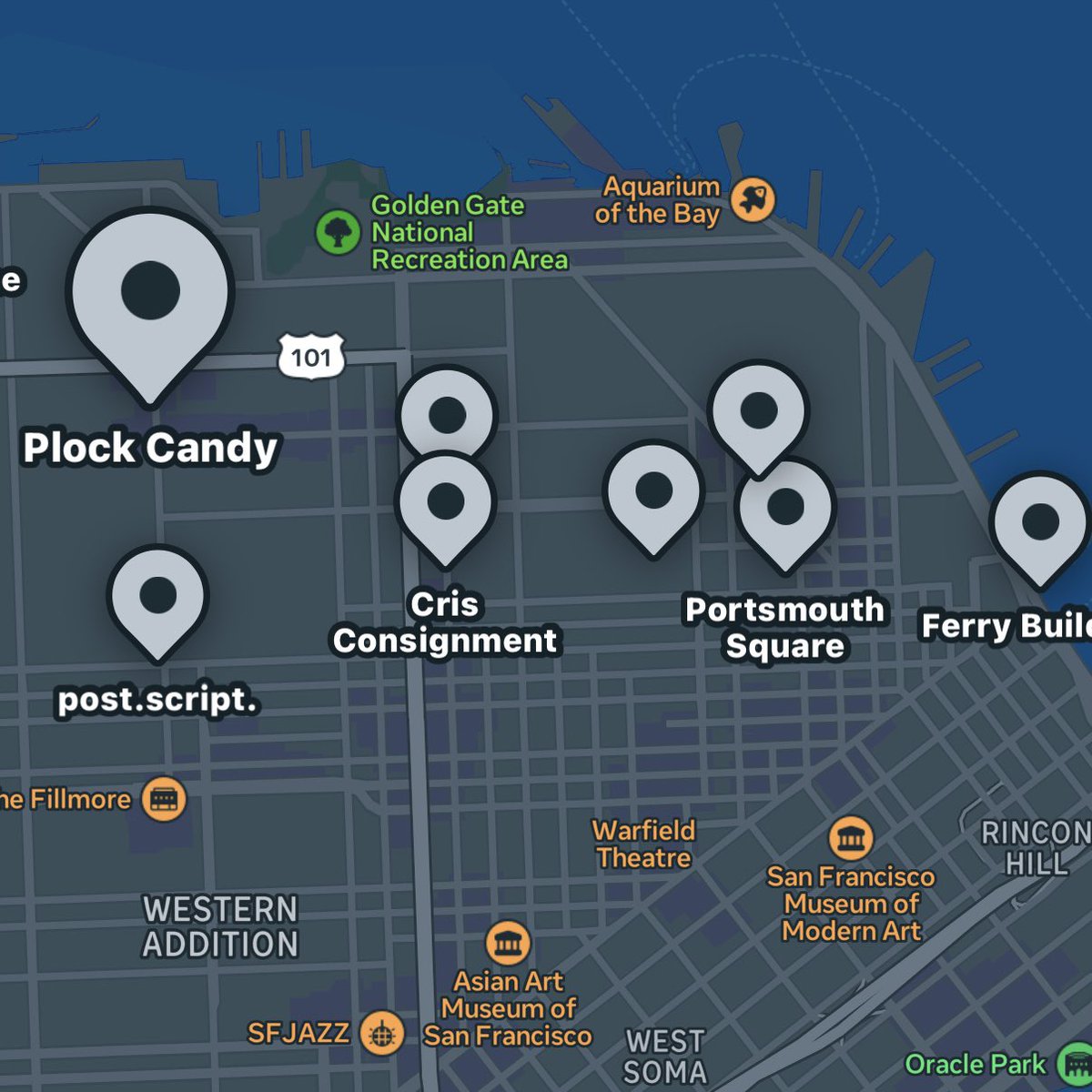 Muse mapped 200+ saved reels into an SF itinerary, image 1 of 1