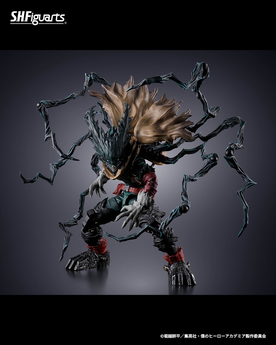 t_features's tweet photo. 【締切迫る】

「S.H.Figuarts 黒デク【2次：2027年3月発送分】」が魂ウェブ商店にて9月27日(日)23時受注締切！
🛒ご予約は→ https://t.co/h4e7srS9nx

マスクパーツは2種類の表情を楽しめる他、マスクオフ時も再現可能！
#heroaca_a #ヒロアカ #ヒロアカアーツ https://t.co/F4AcUfzUJG