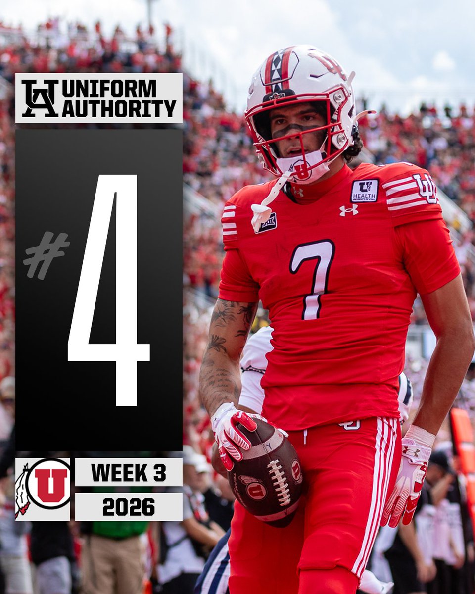 UniAuthority's tweet photo. Uniform Authority Week 3 Uniform of the Week:
4. @Utah_Football
#UAWeek3 | @UtesEquipment https://t.co/43zd4cQUds