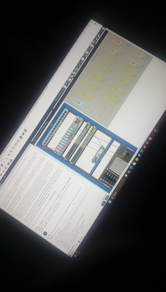 ashinvoid's tweet photo. just started my cisco packet tracer classes

will be going for IT in coming weeks on networking 

hopefully i dont give up as time goes on https://t.co/7UO8rRPDn5