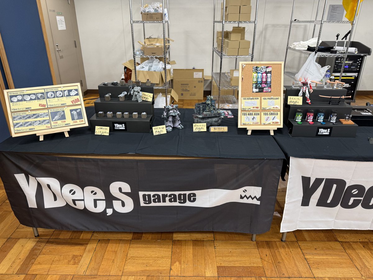 deee_y47112's tweet photo. 設営完了しました！！🔥
YDee,S garage 物販ブース、準備万端です！

NEXT colorsをはじめ、各種アイテムを揃えてお待ちしております！

本日はよろしくお願いします🙌

#ネクスポ2026
#YDeeSgarage https://t.co/Av5STfbiOm
