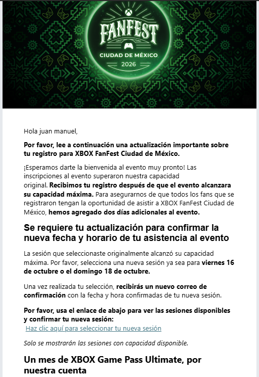burus_geo's tweet photo. @XBOXMexico siendo god a pesar de lo que pasa, va a ser el primer fanfest al que voy. Mala mía por ser menor cuando fue el ultimo. https://t.co/up7Gj7uqwg