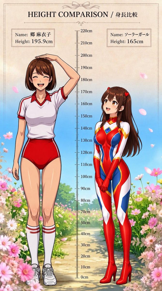 solargirl_hero2's tweet photo. ウルトラまいちゃんと身長比べてみました✨

設定より大きくなってるのはヒール分ということで😅 https://t.co/GwEt95LZDs
