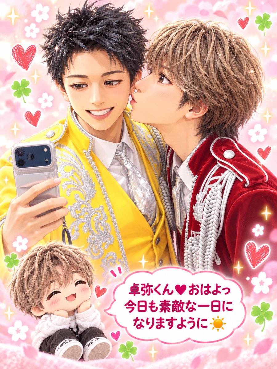 owcknt614's tweet photo. @takuya_matsuri 卓弥くん❤おはよっ
地元でのライブ、思い切り楽しみながら頑張ってね💕︎応援するね❤
私は1部に行くよ～😆💕
みんなと一緒にたくさん盛り上げるね～❤
卓弥くんの王子様👑✨smileでみんなメロメロ😍
今日もHappy❤day
卓弥くん❤大好き🫶🏻️💓 https://t.co/8VohU11tCY