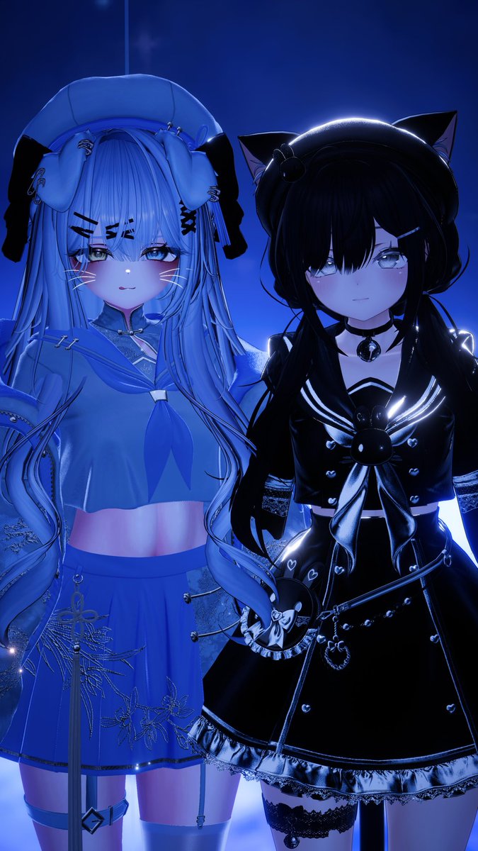 0Nld5's tweet photo. 🩵🖤
#VRchat https://t.co/aR9zAI92hU